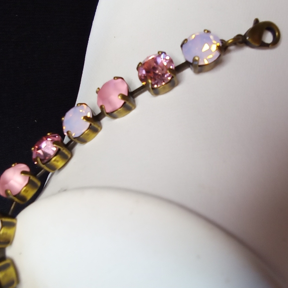 Swarovski Pink Rose and Opal Bracelet - Picture 7 of 8